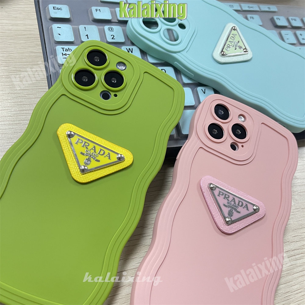 Casing Ponsel Logo Prada 3D Untuk iPhone 14 Pro Max13 11 ProMax Xs Max Xr X Xs 7/8Plus Casing Shockproof Back Cover