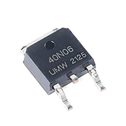 2 Buah 2Pcs 40N06 40N06-25L SUD40N06 Mosfet N-Channel SMD To-252 40A 60V MOS Fet