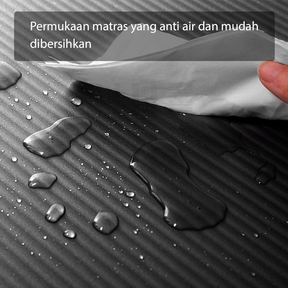 HUGO Yoga Mat Anti Slip NBR Matras Yoga Tebal 10mm Alas Olahraga Karpet Senam Gym Yoga Fitness
