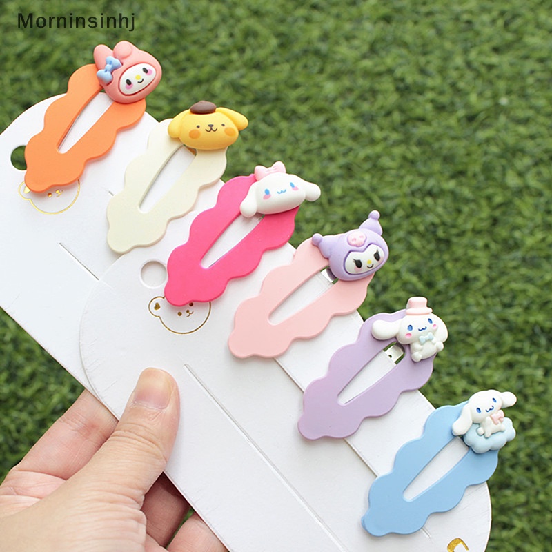 Mornin Sanrio Jepit Rambut Kuromi My Melody Cinnamoroll Kartun Gadis Lucu Warna Hairpin Clip id