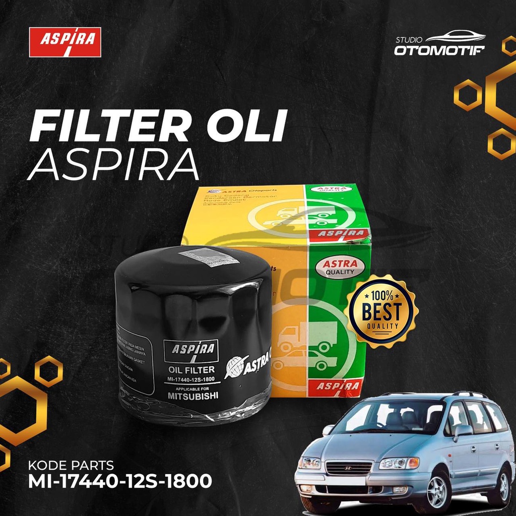 ASPIRA FILTER OLI TRAJET MI-17440-12S OIL FILTER