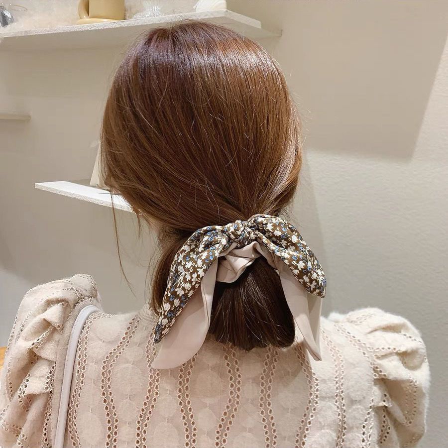 SCRUNCHIE KARET PITA RAMBUT WANITA ELEGAN KOREA AKSESORIS FASHION IMPORT