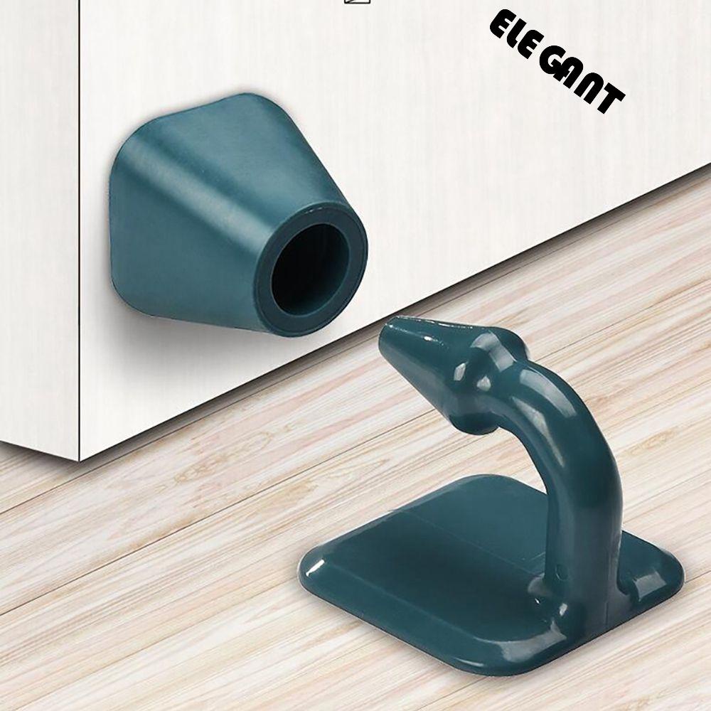 [Elegan] Door Stopper Silicone Silent Praktis Self Adheisve Pelindung Lantai Dinding Pintu Rumah