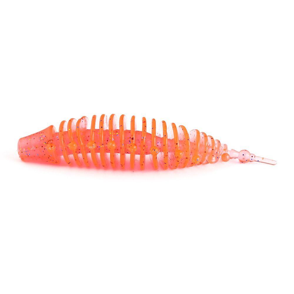 AUGUSTINA Agustina Cacing Lure 9 cm Shiner Umpan Plastik Buatan Wobblers Swimbait Tail Fishing Lure Shad Silicone Baits Silicone Buatan Lure Memancing Aksesoris Trout Lures Swimbait