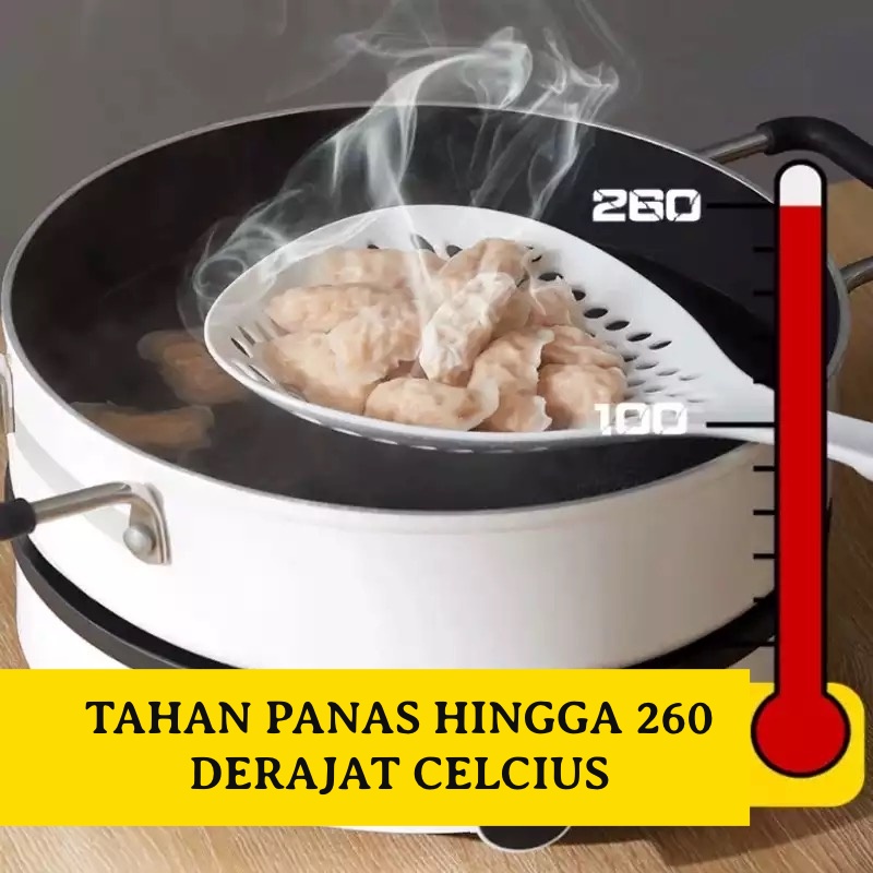 Sendok Saringan Mie Jumbo | Sendok Saringan Serbaguna | Centong Plastik Jumbo Serbaguna | Sendok Mie Spagetti Sendok Tiris Dapur | Saringan Dapur