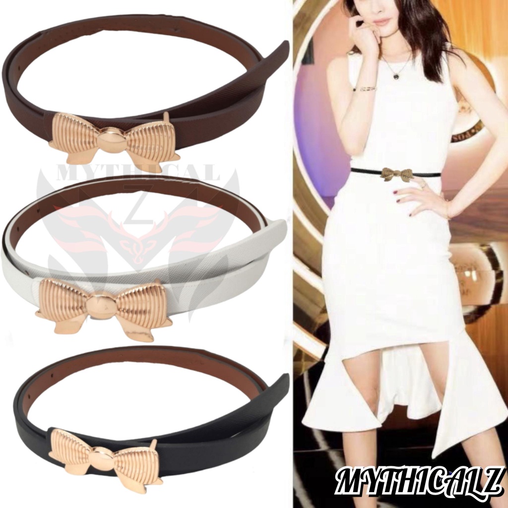 Sabuk kulit wanita fashion model cantol belt dress Perempuan