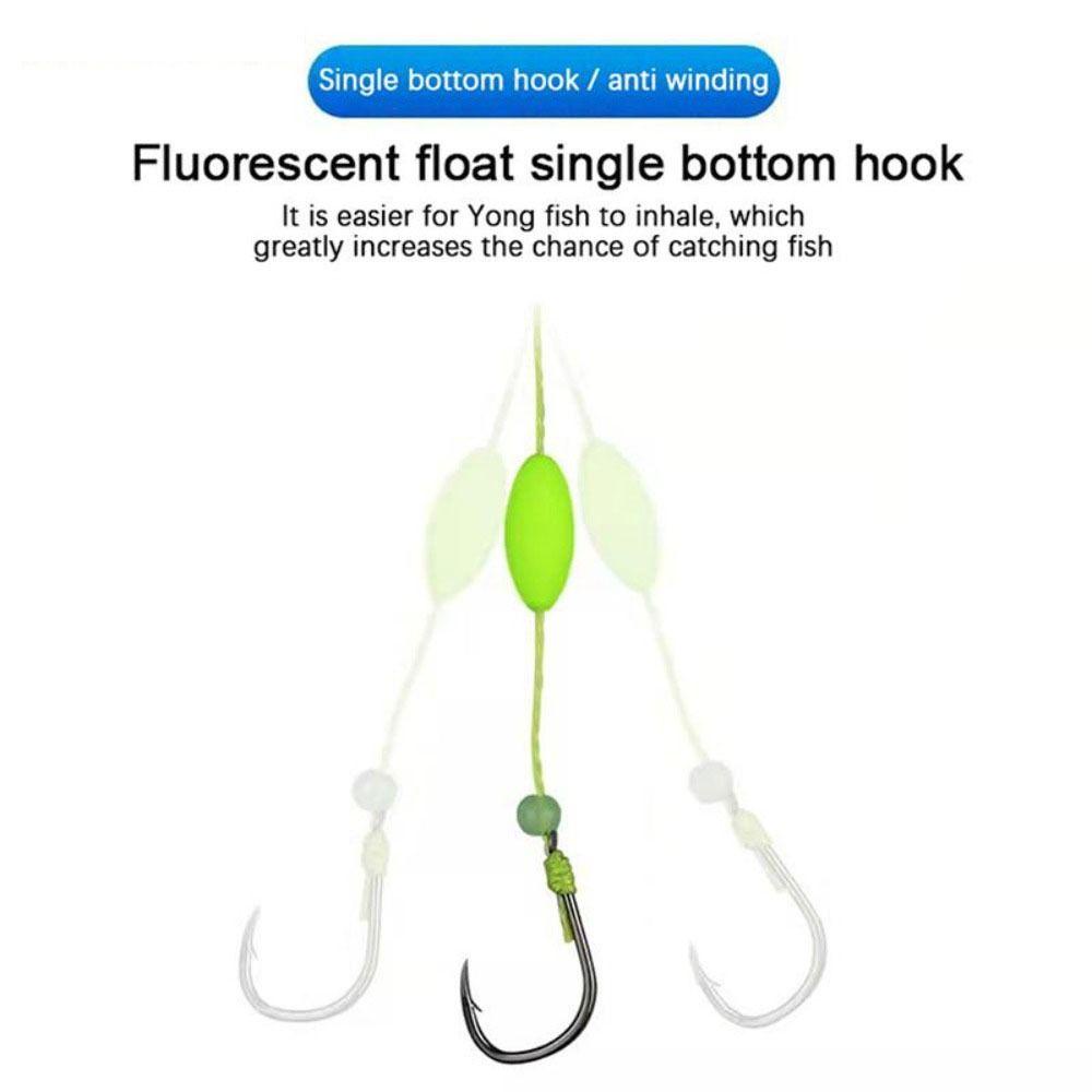 AUGUSTINA Kait Senar Ikan Gurame Agustina Mengambang Air Tawar Perak Carp Trap Kepala Besar Fish Fluorescent Hook Aksesoris Memancing Tooth Carp Hook