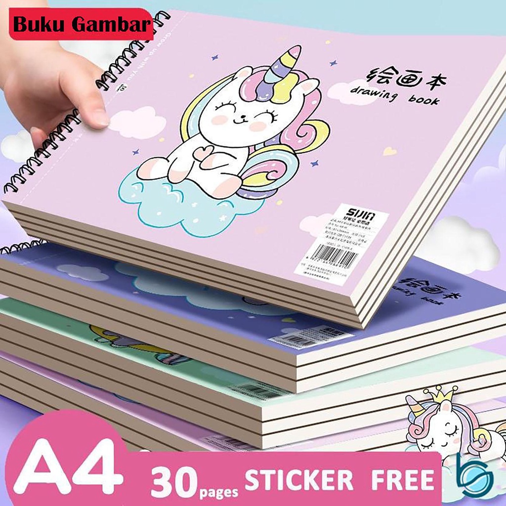 

Buku Menggambar Anak/Children Drawing Book /Buku A4 30 Halaman - Best Stationary