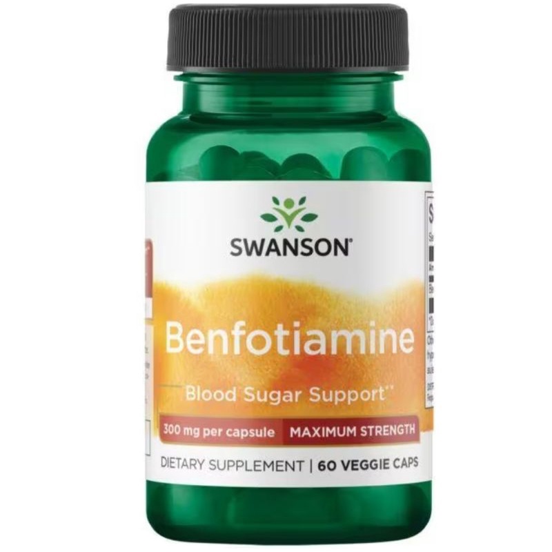 Swanson benfotiamine 300 mg isi 60 capsul