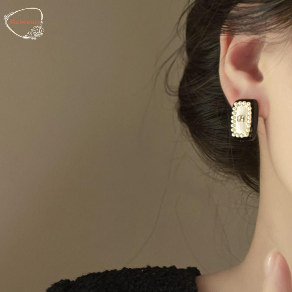 Mxbeauty Anting Wanita Kepribadian Peri Mutiara Perancis Elegan Indah Vintage Retro Ear Stud