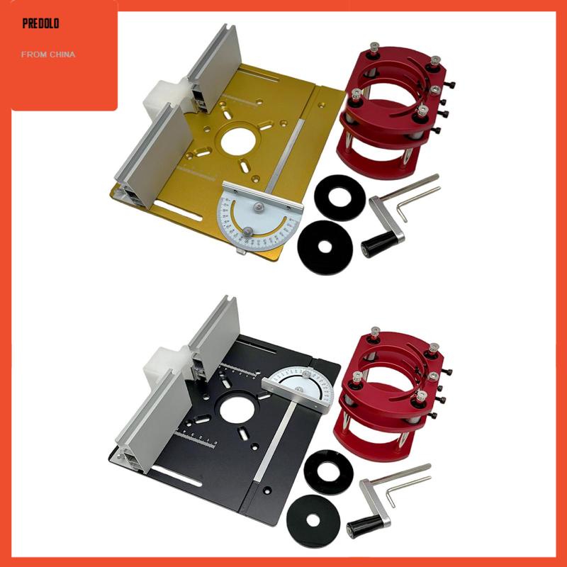[Predolo] Alat Sisipan Meja Bahan Aluminium Template Untuk Router Bench Trimming Woodworking