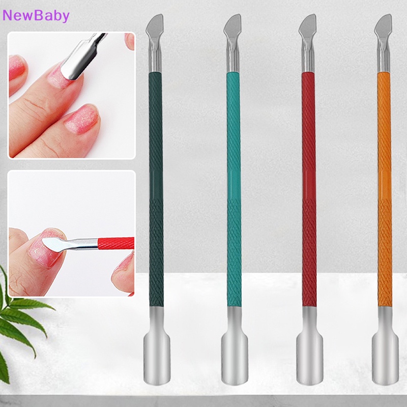 Newbaby Sendok Kutikula Kuku Profesional Alat Dorong Pembersih Nail Art Pushers Mixer Spatula ID