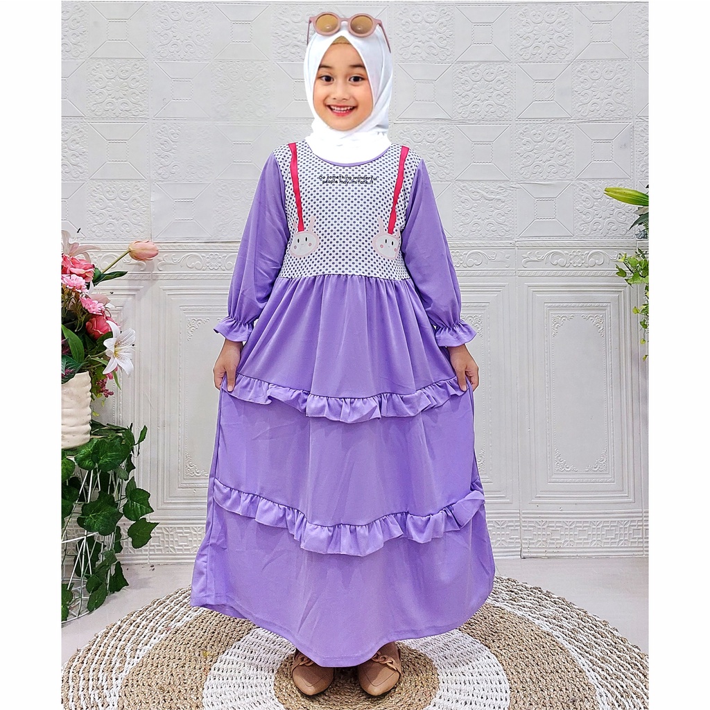 Gamis Anak Leny Polkadot CKids