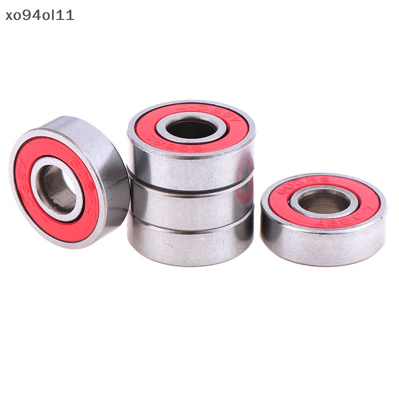 Xo 5Pcs Merah ABEC-7 608RS Skateboard Roller Sealed Ball Bearings 8x22x7mm OL