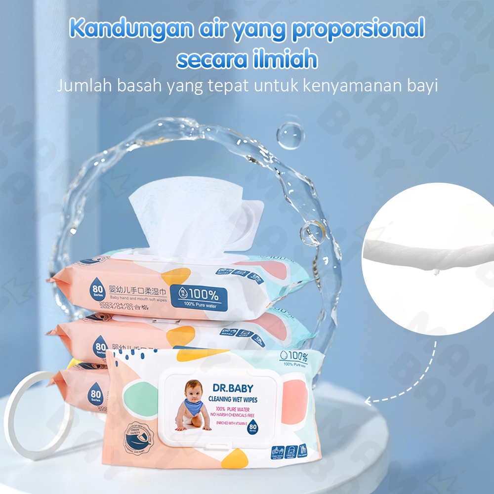 Mamibayi tissue tisu basah bayi baby wipes 80pcs/1pack