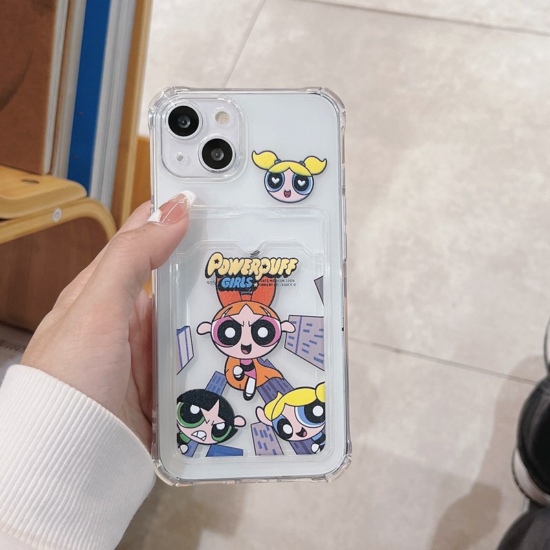 Card Case The Powerpuff Girls Soft Case HP iP iPhone 14 13 12 11 Pro X XS XR Max 7 8 + Plus FTD Casing Apple