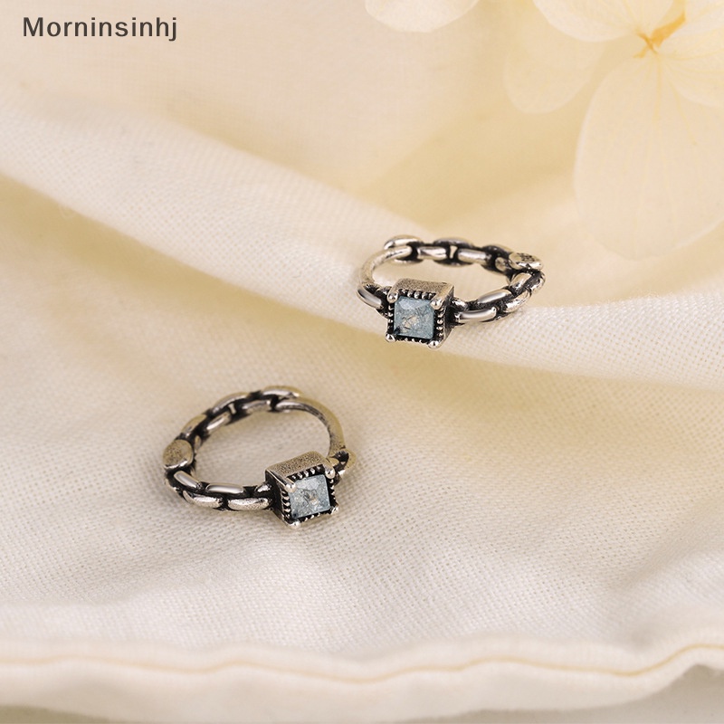 Mornin Retro Sugar Cube Earrings Anting Wanita Desain Niche Anting Stud id