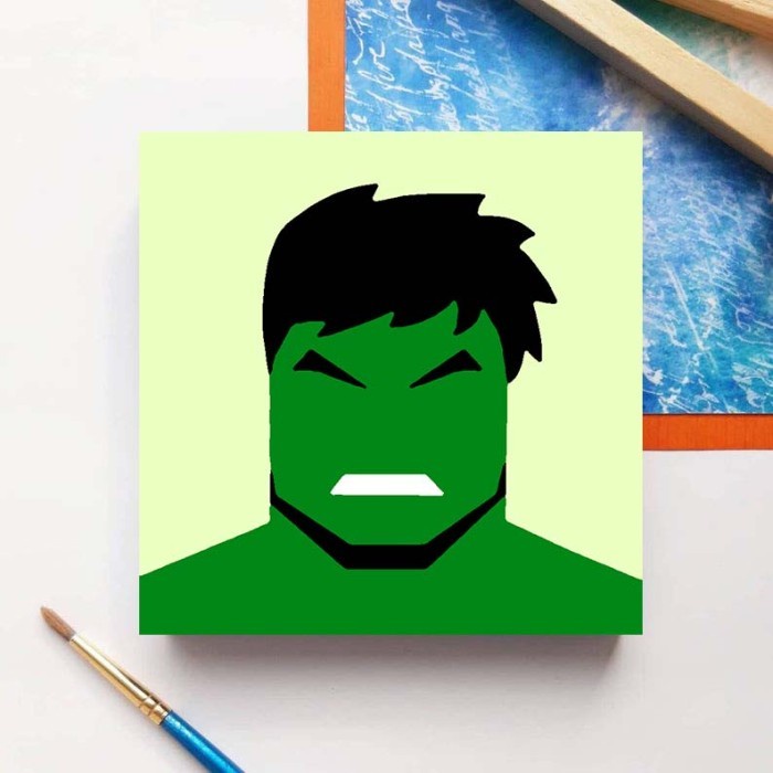 

Paint by number SUPERHERO SUPERMAN 20x20 Wooden Painting kit/Kanvas - ANTMAN