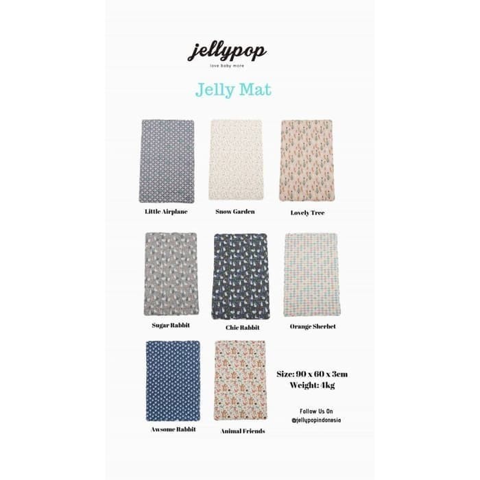 Jellypop Mat Alas Bermain Alas Tidur Jelly Karpet Anak Bayi