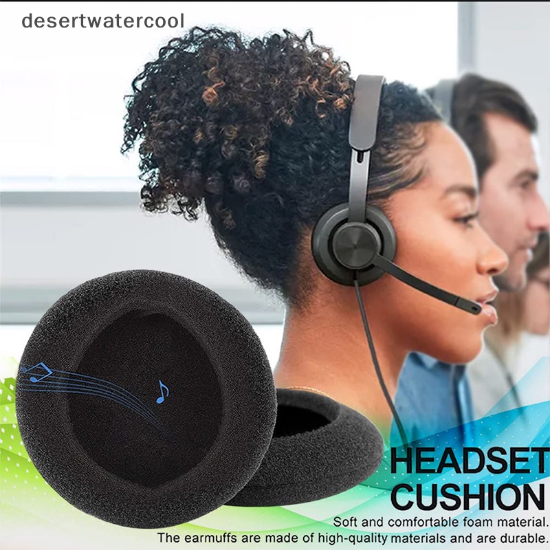 Deid 10pcs 60mm /2.4&quot; Pengganti Busa Telinga Pud Earpads Sponge Cushion Covers Untuk Logitech H600 Martijn