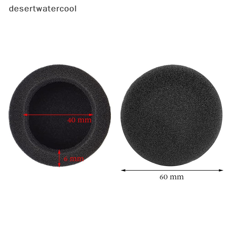 Deid 10pcs 60mm /2.4&quot; Pengganti Busa Telinga Pud Earpads Sponge Cushion Covers Untuk Logitech H600 Martijn