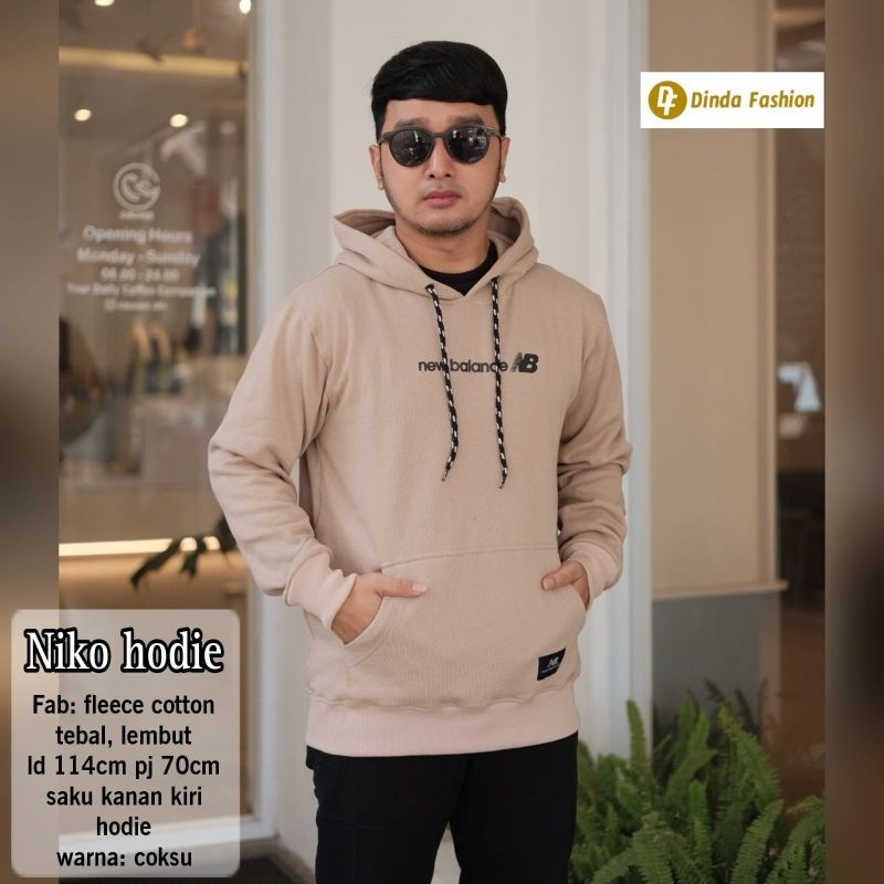 NIKO HODIE By DINDA | Ld114 Hoodie Fleece Cotton tebal lembut