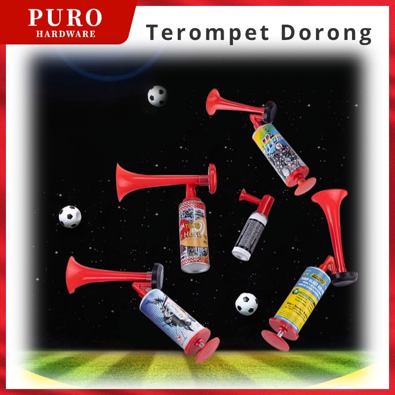 Terompet Dorong / Air Horn / Trompet Supporter / Terompet Angin / Terompet Tahun Baru Pompa