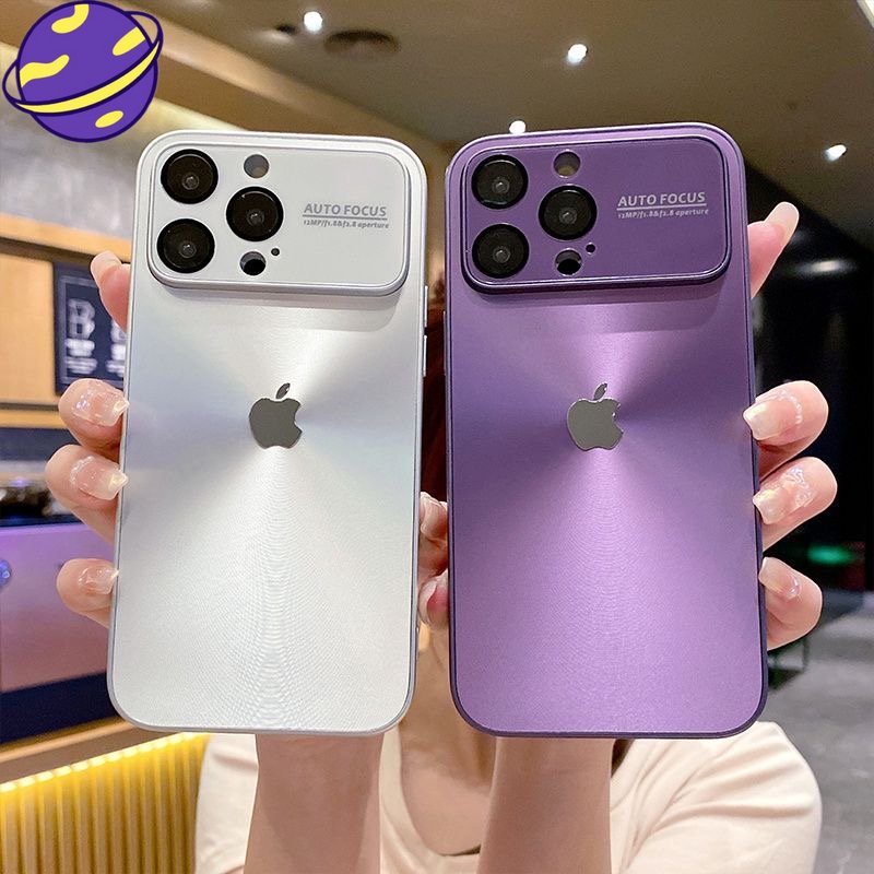 IPHONE Bisnis Casing Kacamata Aurora Jendela Besar Untuk Iphone14 13 12 11 Pro Max Casing Pelindung Jatuh Ponsel Penutup Belakang