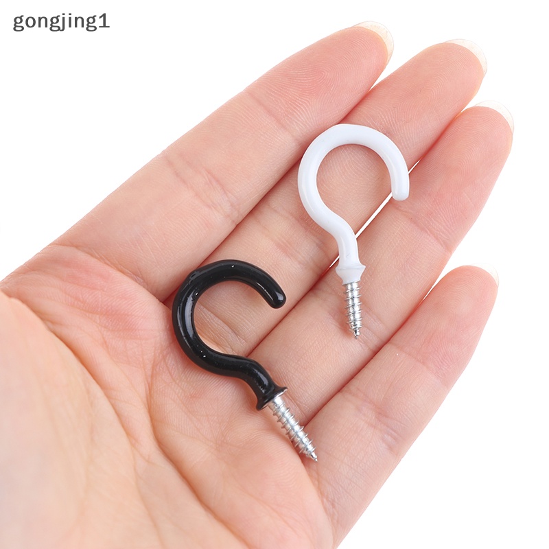 Ggg 10Pcs Mug Shouldered Hanger Cup Hooks Heavy Duty Screw-In Ceiling Hooks Cup ID