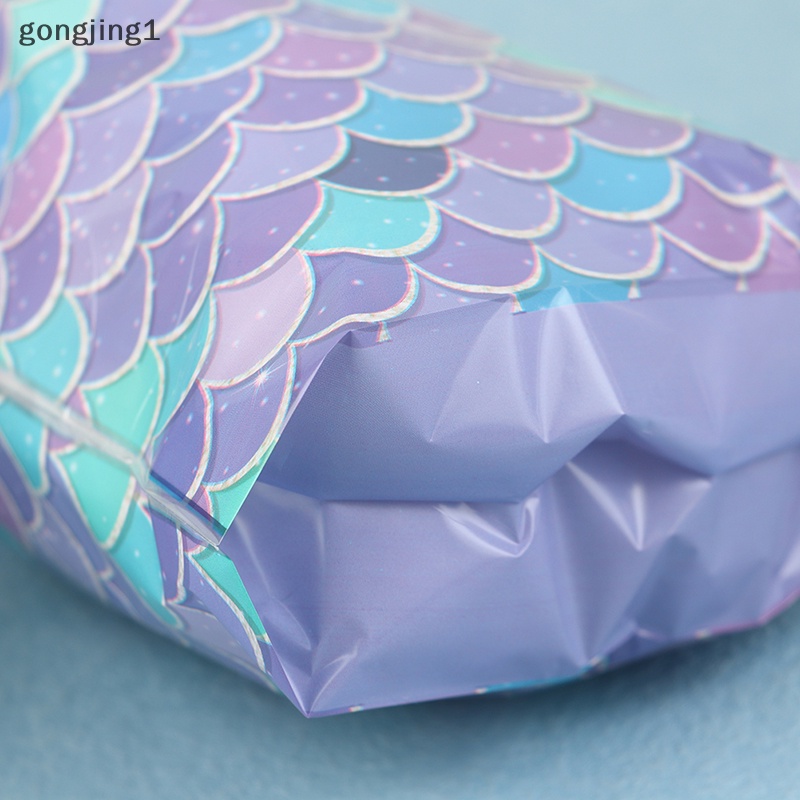Ggg 50Pcs Tas Bingkisan Plastik Mermaid Dengan Dasi Dekorasi Pesta Ulang Tahun Anak ID