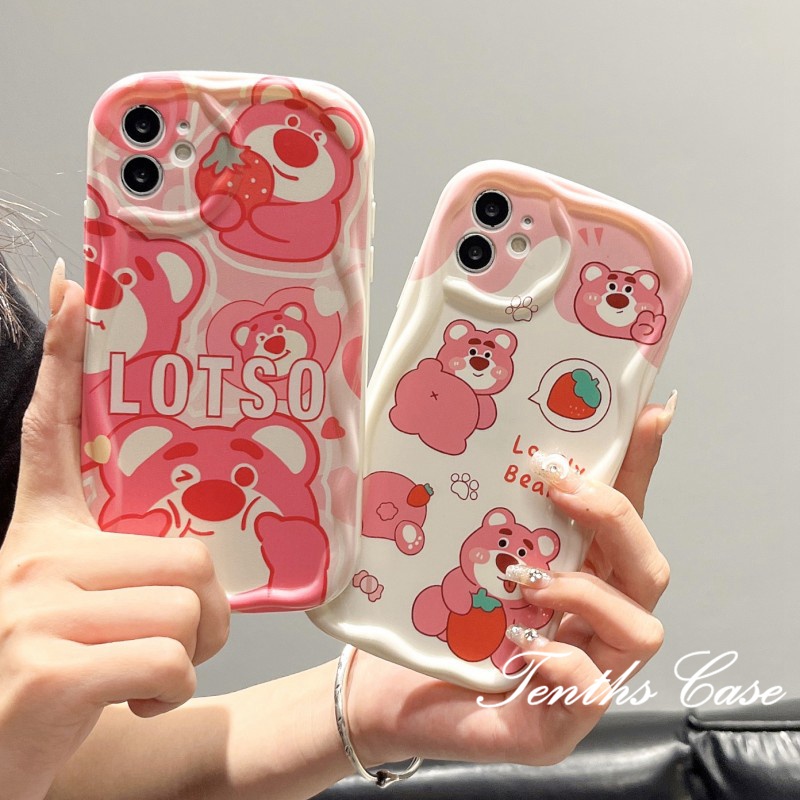 IPHONE Kompatibel Untuk Iphone7 8plus Se2020Kartun Lucu Strawberry Bear Dan Rabbit Phone Case Soft Cover Banyak Motif Tersedia