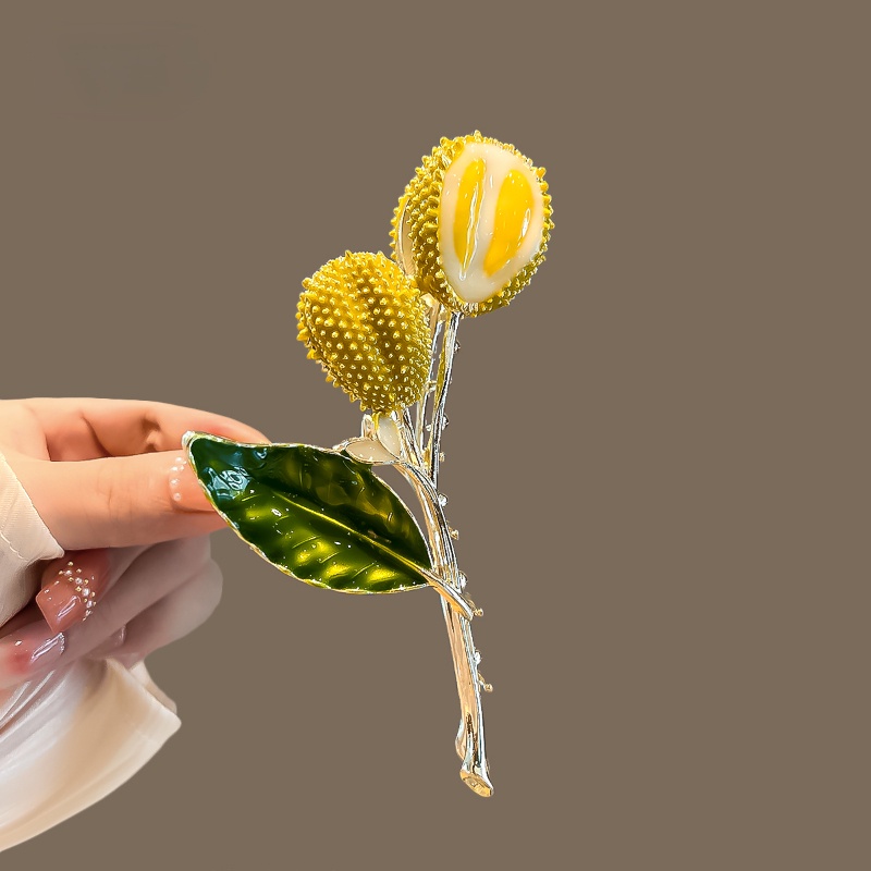 Durian Design Big Clip Hair Clip Jepit Rambut Aksesoris Rambut Korea Untuk Wanita Perempuan