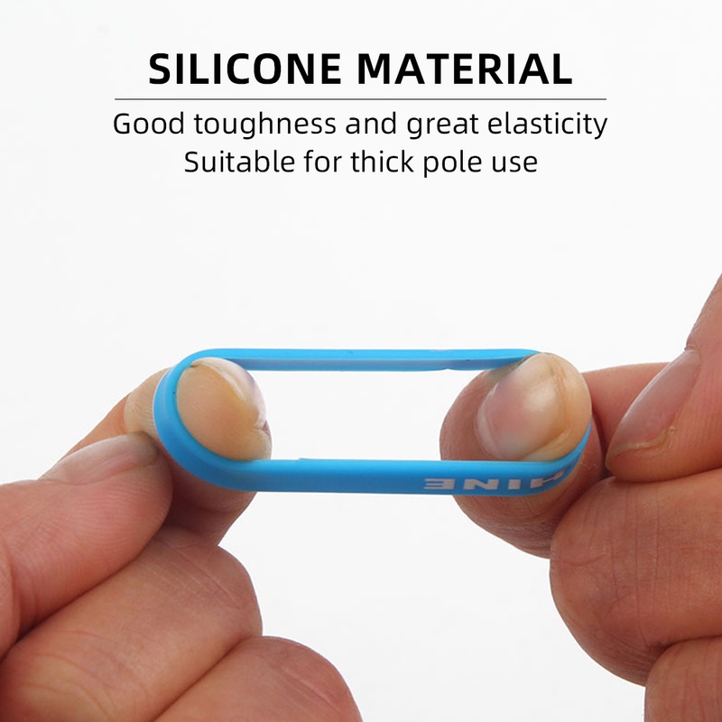 Anti Slip Berbentuk O ring handle Grip Fix ring/10PCS Fishing Rod silicone handle Band/Untuk Ketapel Pancing Pancing Fishing Tackle/anti-Selip ring Ketapel handle silicone ring/