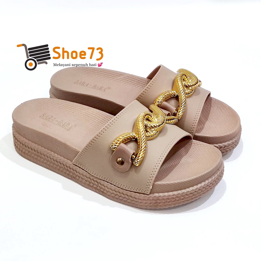 BARA-BARA JSL 895 V-58 SIZE 36-40 ORIGINAL l Sandal Selop pita jelly wanita l Sendal kokop cewek impor