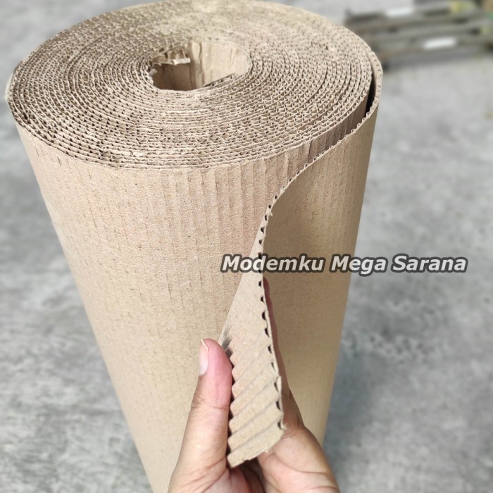 Lebar 100 cm 1 meter - Kardus Karton Single Face Meteran Jogja