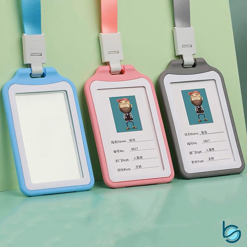 

Name Tag/ID Card Holder/Gantungan Kartu Nama Warna (Tanpa Tali) - Best Stationary