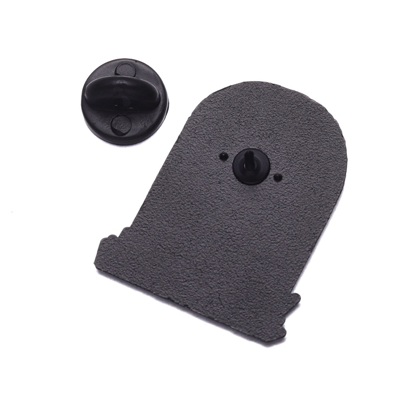 Gothic Batu Nisan RIP Enamel Pin Lencana Punk Tengkorak Peti Mati Bros Kerah Pin Lencana Halloween Perhiasan Hadiah