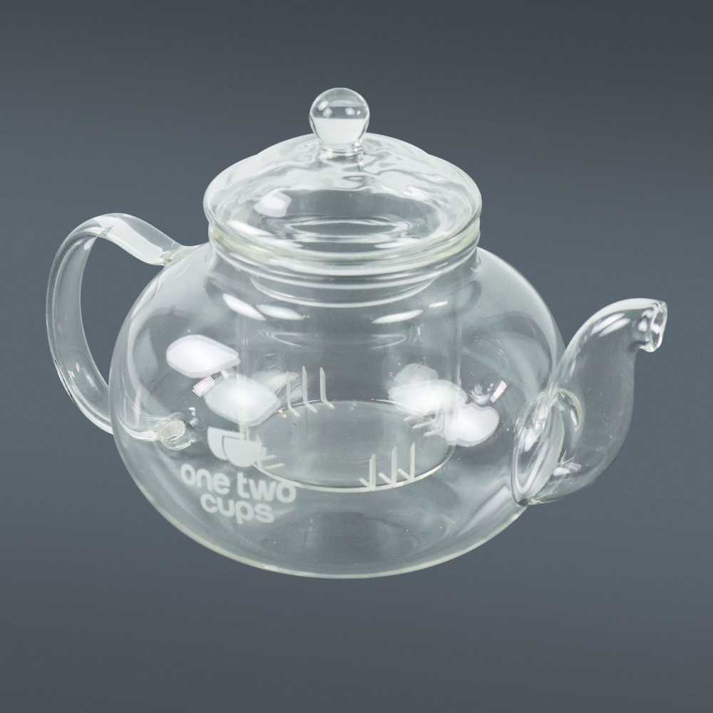 One Two Cups Teko Pitcher Glass Teapot Japanese Style Infuser - 8CV101