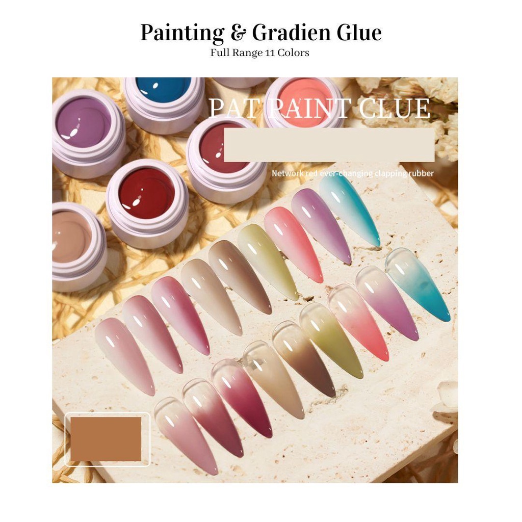 Nail Art Painting Gradient Glue New / pat glue wash-free high saturation thick painted gradient nail polish