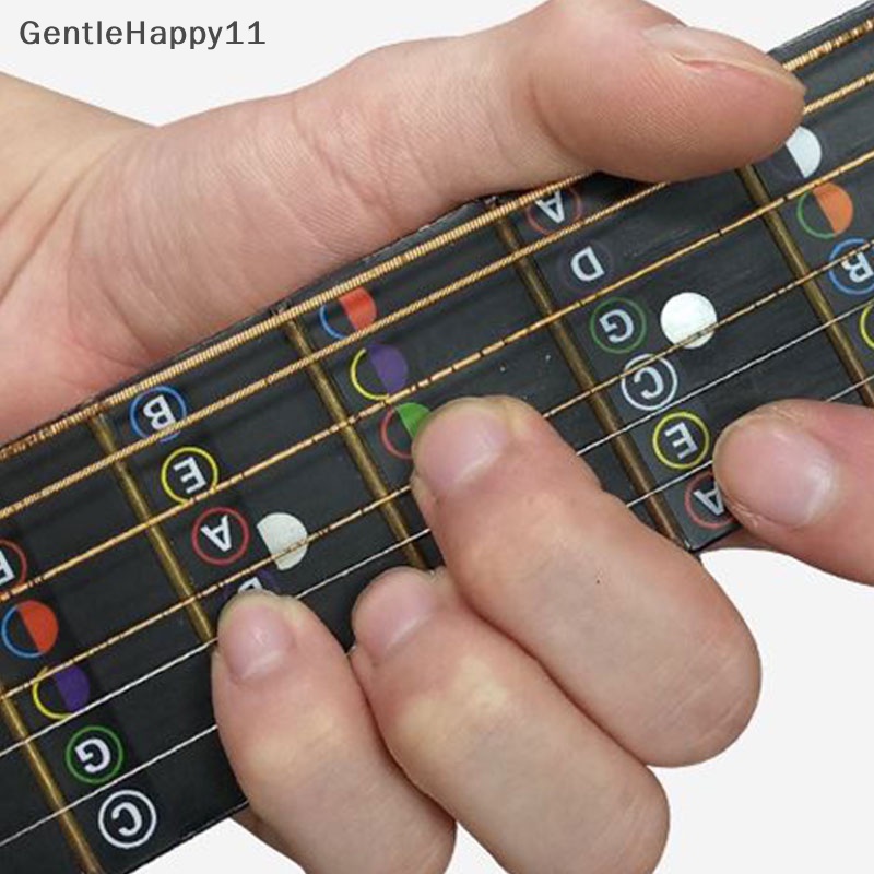 Gentlehappy Gitar Fretboard Notes Peta Label Stiker Fingerboard Fret Decals Untuk Guitarra id