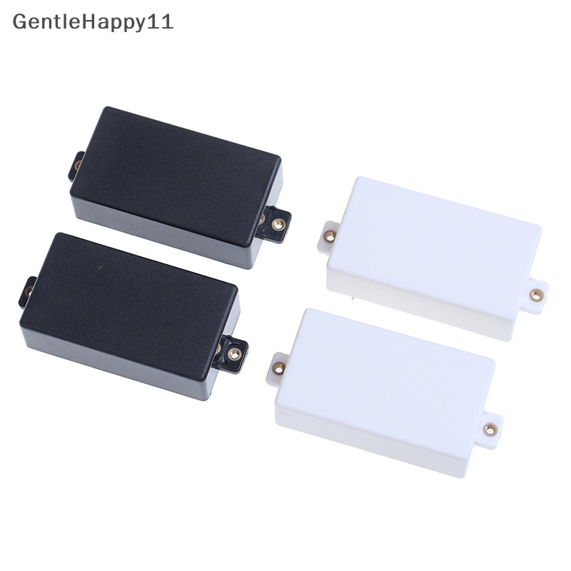 Gentlehappy 2Pcs cover pickup Koil Ganda Tertutup Plastik Untuk Gitar Elektrik Hitam/Putih id