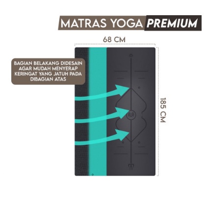 VIDICI MATRAS YOGA PREMIUM !!MATRAS YOGA RUUBERTEBAL  MATRAS MATT RUBBER CANTIK HIGH QUALITY / MATRAS OLAHRAGA YOGA VIDICI