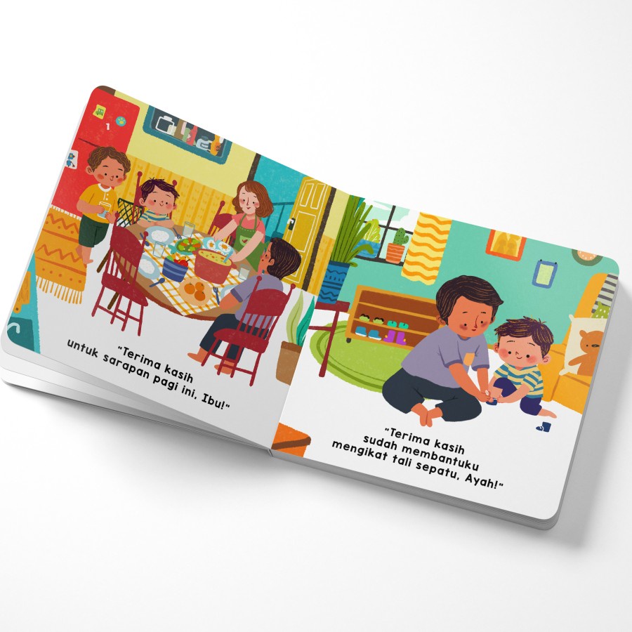 Tentang Anak - Board Book Terimakasih | Buku Cerita Gambar