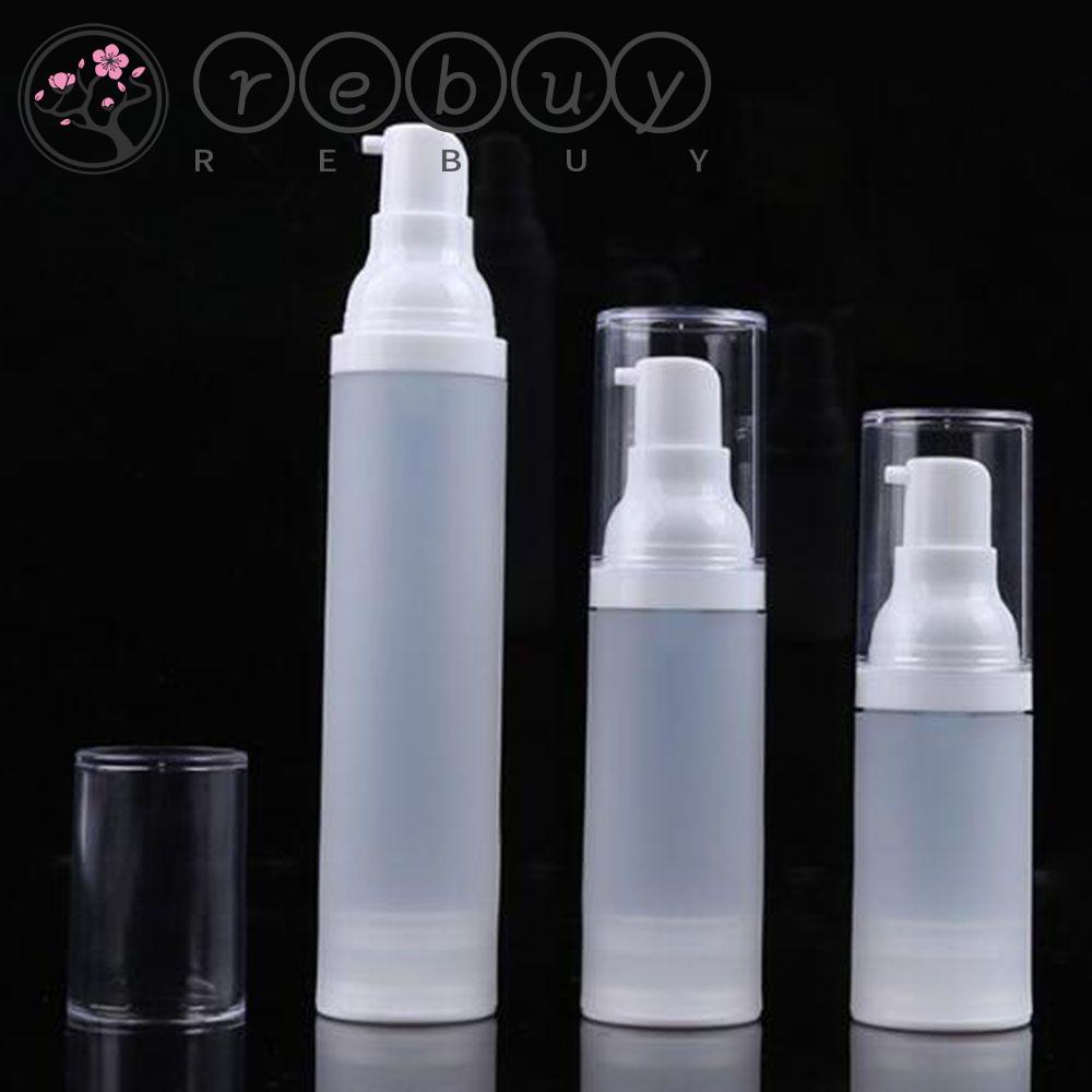 Rebuy Botol Kosong Wadah Peralatan Mandi Plastik Frosted Vacuum Bottle