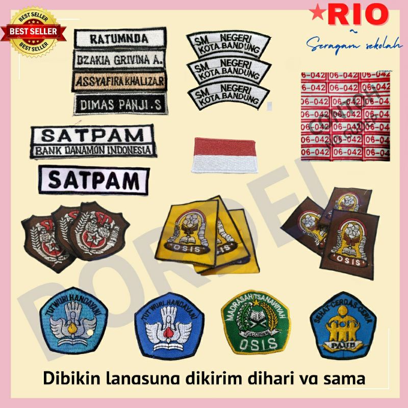 

Bordir Bedge papan nama/lokasi sekolah bordilbisa pesan satuan