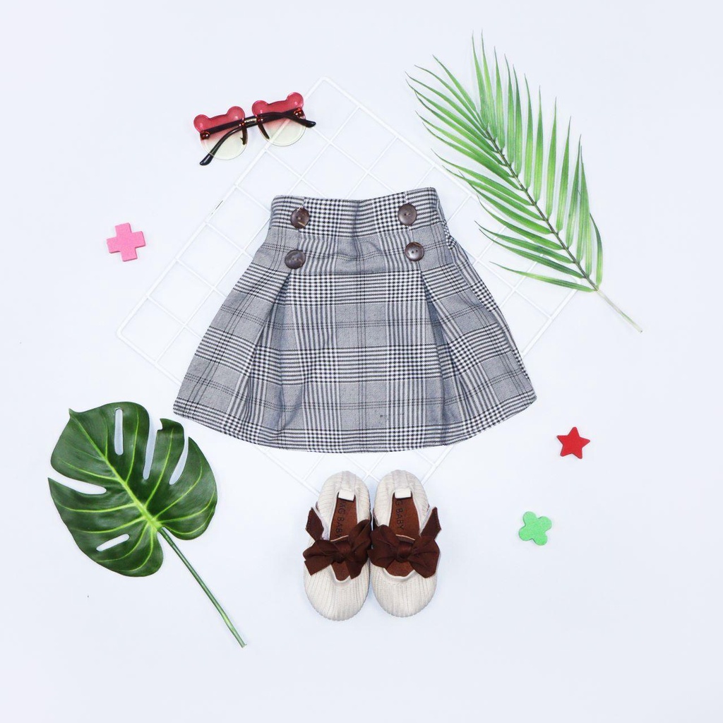 Owlet - rok anak perempuan / bawahan anak perempuan / rok mini anak  / rok pendek anak / rok korea kancing / rok remple korea anak
