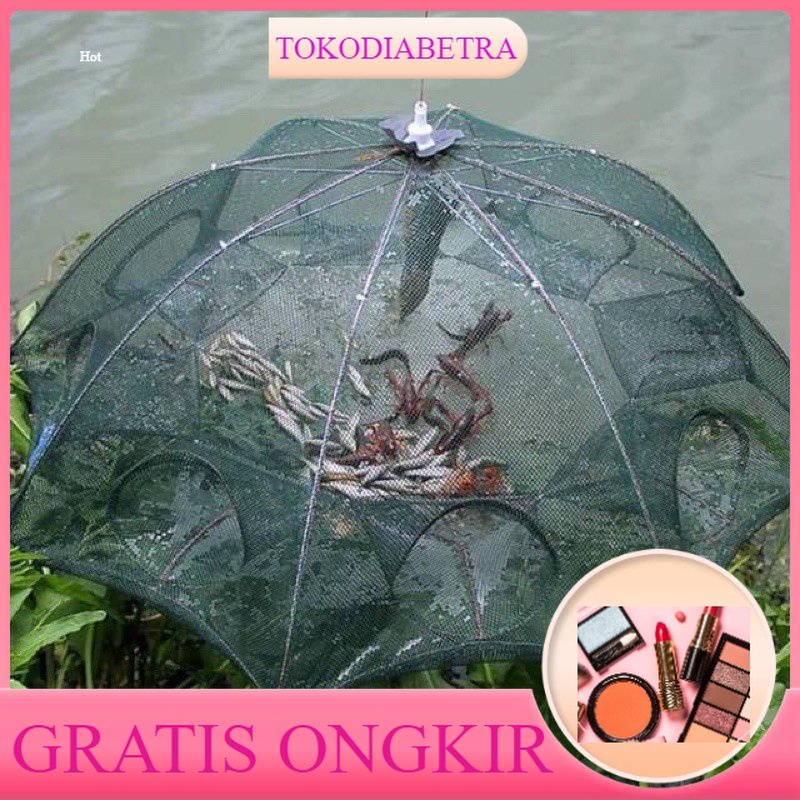 (BISA COD) jaring pancing perangkap ikan - perangkap udang model payung
