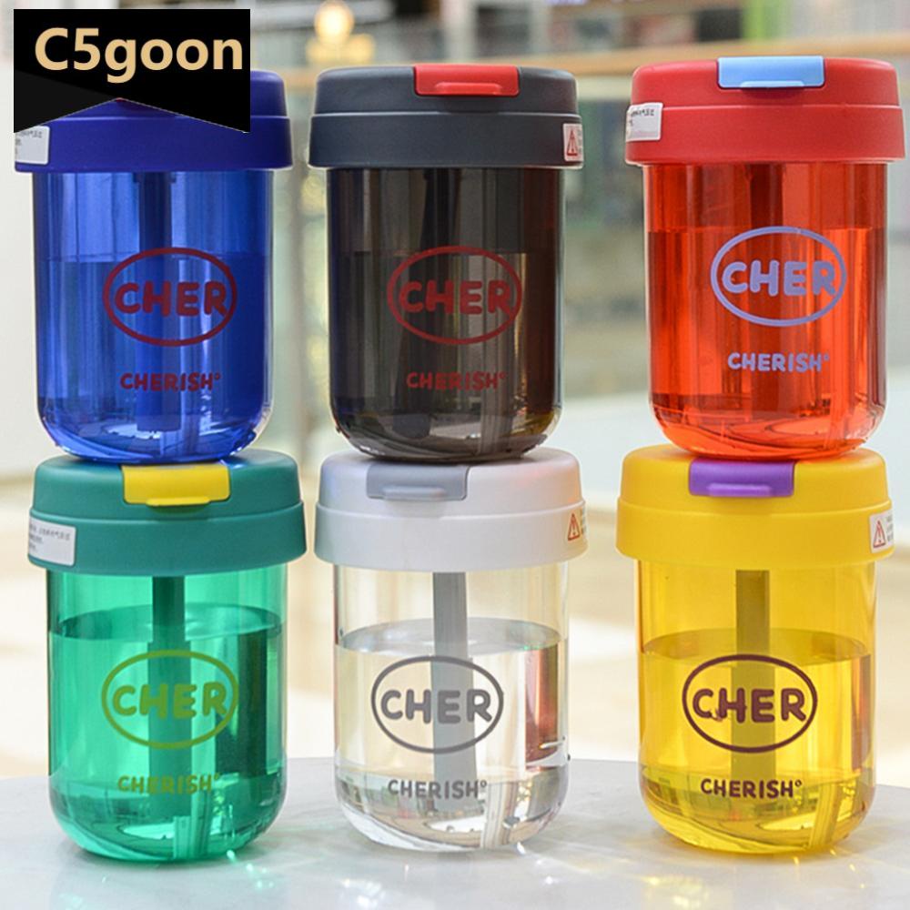 C5goon 300ml Botol Air Anti Bocor Botol Olahraga Portable Gelas Teh Plastik Outdoor Water Bottle Anak Perempuan Dan Anak Perlengkapan Minum H6T9