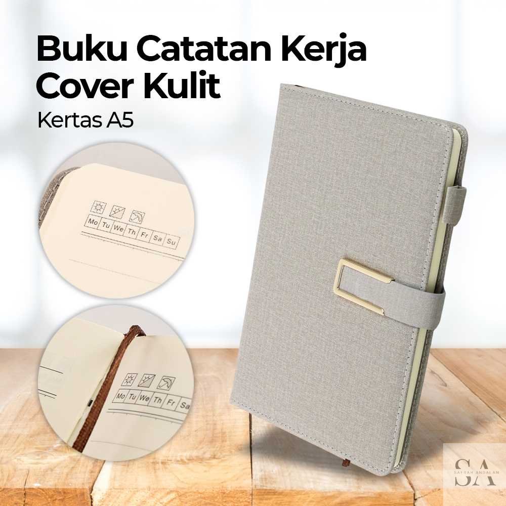 

LemonBest Notebook Buku Jurnal Catatan Diary Cover Kulit A5 - JSK25