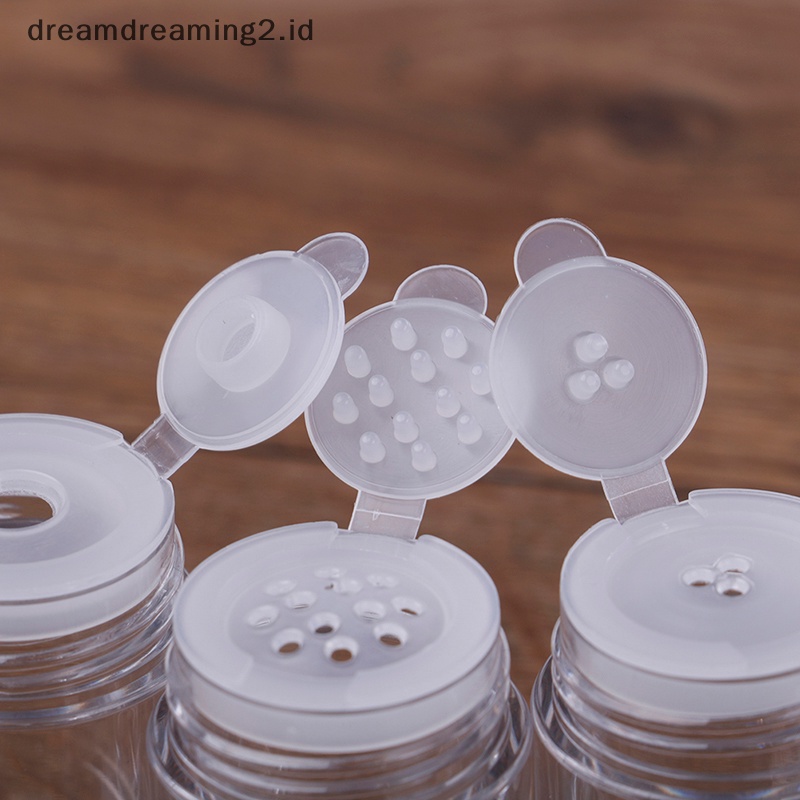 (drea) 1pcs 10ml Putih Botol Kosmetik Kosong Ayak Toples Wadah Tutup Ulir makeup //